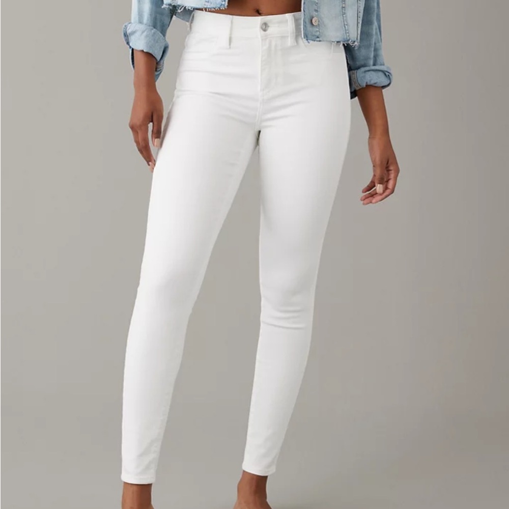 American eagle white skinny jeans size 000